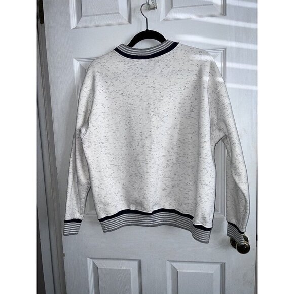 Vintage 90s LA LOVING Gray Sweatshirt Not Only Am I Perfect I'm Swedish Too Sz L - Picture 8 of 8